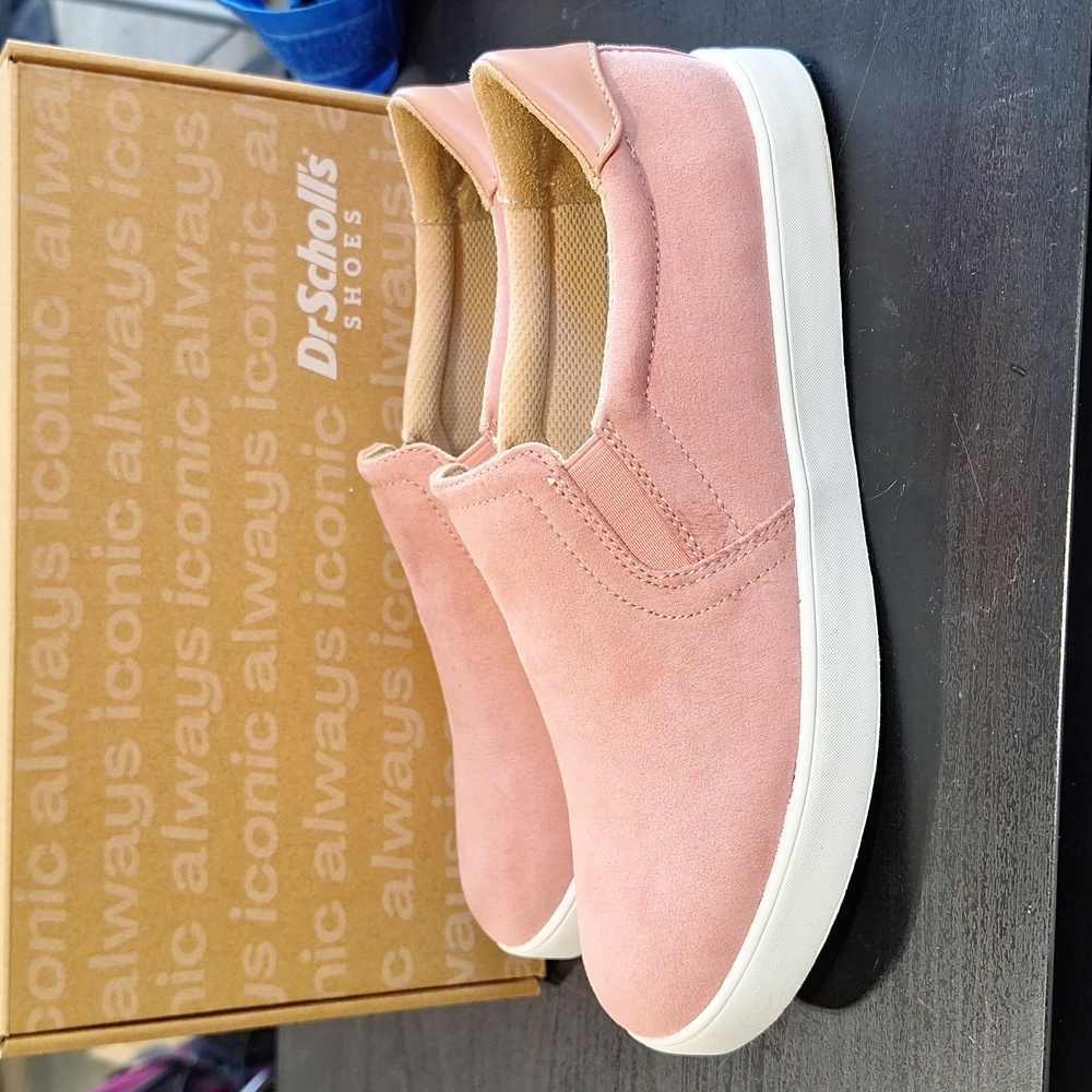 Dr Scholl's pink comfort slip on sneakers NIB 8.5